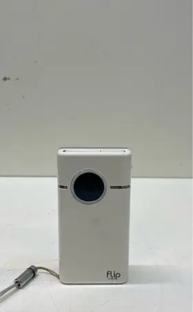 Fvs1240w Flip Video Cisco S1240 White Usb Slide Hd Camcorder For Parts / Repair Iob #3