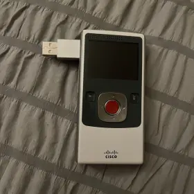 Psv-552 Flip Video Pure Digital Camera Camcorder White Connects #3