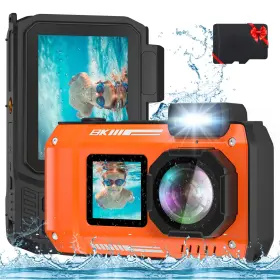 D50-pro Fohoa Upgraded 8k 70mp Underwater Camera With 32g Card 33ft Waterproof Rugg