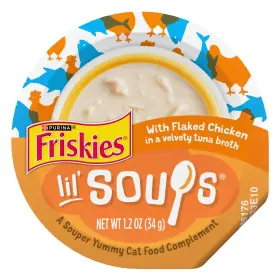 Friskies 050000500680 Purina Natural Grain 1.2 Ounce Pack Of 8 Flaked Chicken In Broth