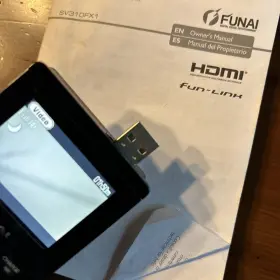 Sv310fx1b Funai Sv310fx1 Full Hd Digital Video Camera - Black Tested And Working Mini #2