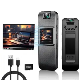 Fuxgz 344448437778 Mini Body Camera Hd 1080p Wearable Video Recorder Small Security With