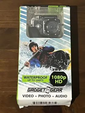 Gadget Gear 794080232375 New 1080p Hd Sport Action Camera Camcorder W 8gb Memory Cards