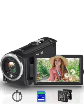 50mp Gcasio 029082157761 2.7k Video Camera Camcorder Qhd Youtube Vlogging 16x Digital Zoom