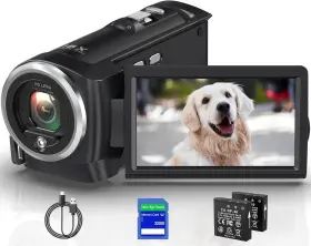 56mp Gcasio 313022126192 2.7k Video Camera Camcorder Qhd Youtube Vlogging Webcam 16x Digital