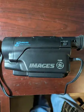 Cg400 Ge Images Camcorder 8mm Video Cassette Tape Variable Zoom With Case