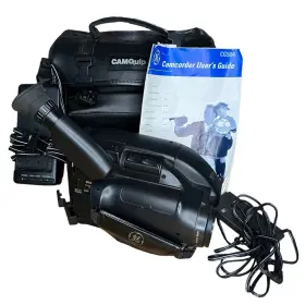 Cg506 Ge Cg504 1994 General Electric Vhs-c Camcorder And Case Charger Power Adapter