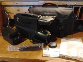 Cg733 Ge Vhs Camcorder Video Camera Vintage With Carrying Case Charger