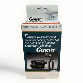 Pf-936 Geneva Camlite Camcorder Light Auto On Off Video Vhs-c Jvc