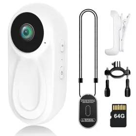 Goluckog 344448440167 1080p Mini Body Camera With 64gb Card Pov Cameras Wearable Action Cam Wi