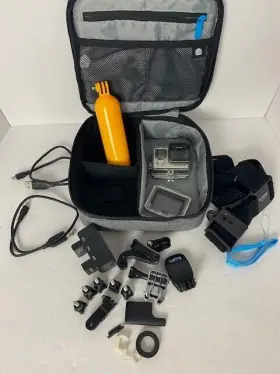 Hero4 Gopro 65465 Black Action Camera With Accessories And Case No Sd Card Euc