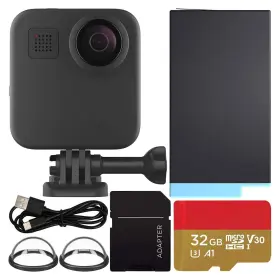 Gopro 664697919177 Max 360 Action Camera With Sandisk Extreme 32gb Microsdhc Memory Card