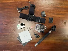 Chdhe-302 Gopro Hero 3 Action Camera - White Edition Accessories Included Good Condition