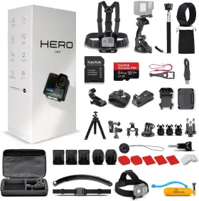 Chdhf-1311-th Gopro Ediv1 1 Go Pro Hero Compact - Waterproof Action Camera 50 In Accessory Bundle More