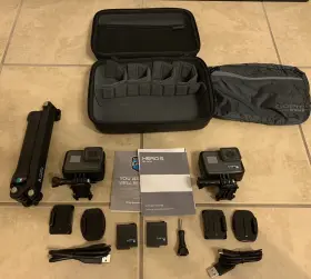 Gdh50 Gopro 2x Hero 5 Black Camcorder 4k / 1080p Hd Action Video Cameras Assessories