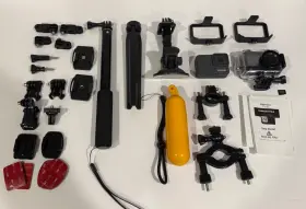 Gphero7sk1chdhc601 Gopro 2x Action Cam Lot - Hero 7 Silver Sptm1 4k With Accessories Vivitar