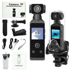 Dc002 Gordengdy Pocket 2 - Handheld 4k Action With 1.3 Inch Cmos Sensor Sd Card Slot Waterproof
