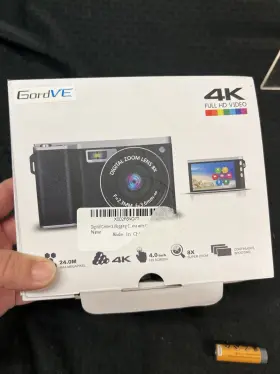 X916s Gordve 24.0mp Hd 1080p Wide Angle Anti Shake 12x Digital Zoom Vlogging Camera