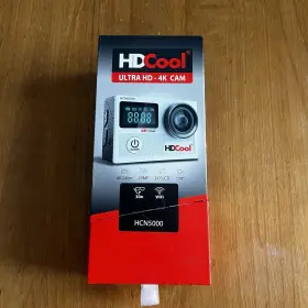 Hcn5000 Hdcool 4k Action Camera Bundle Waterproof Case Wifi 30m Accessories