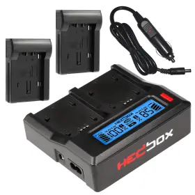 Npfz100 Hedbox Rp-dc50/dfz100 Rpdc50/dfz100 Dual Lcd Battery Charger For Sony And He