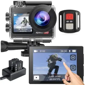 20mp Hiicam 768057694589 Action Camera 4k 60fps With Touch Screen Waterproof Underwater 13