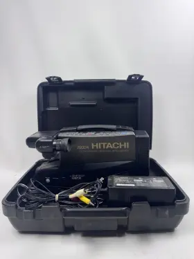 2900a Hitachi Camcorder With Bag Battery Charger Hard Case Parts Only