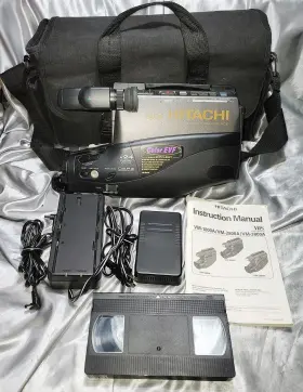 Vm-3800a Hitachi 3800a Vintage Vhs Video Camera Recorder Works Read #43