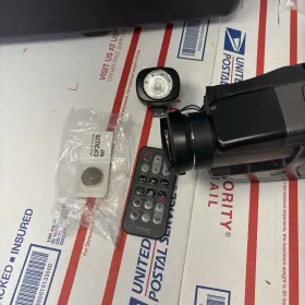 Vm-e55a Hitachi 8 16x Zoom Camera With Case Batteries Charger Remote Flash #3