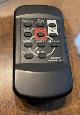 Vm-rme611a Hitachi Vm-e563le Video Camera Camcorder Remote Control
