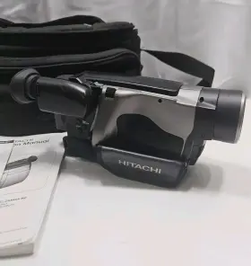 Vm-h835la Hitachi Vintage Video Camera Camcorder Working Bag Manual Charger #3