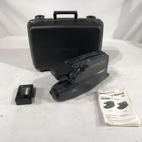 Vm-3000a Hitachi Vm3000a Cam Cord Vhs Movie Camera Recorder Vintage/ With Case