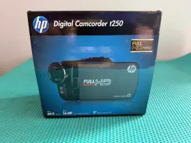 T250 Hp 878784004343 Digital Camcorder Touch Screen 5x Optical Zoom Hd - Tested