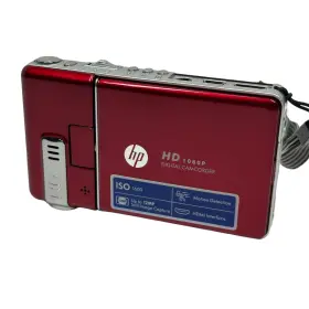 V5040u Hp Digital Camcorder Hd1080p Iso 1600 12mp 5.0 Megapixels Red Tested