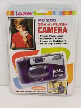 Icam 084438986211 Pc 200 Jrmc 35mm Film Flash Camera Purple New Factory Sealed
