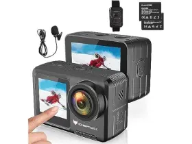 20mp Icefox 750739609585 Action Camera 5k 30fps Carbon Black