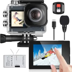 20mp Icefox 750739610932 Action Camera 4k Underwater Waterproof 40m Ultra Hd 170