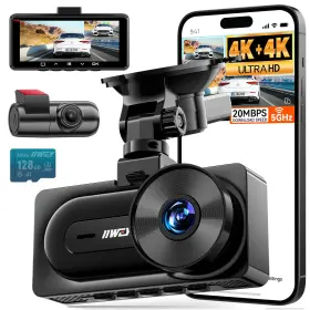 Wifi-6 Iiwey Q7us 4k Dash Cam Front And Rear Dual Starvis Sensor 5g Up To