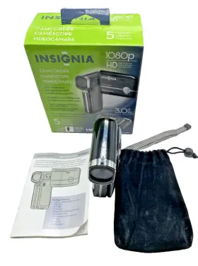 9105cd Insignia 1080p Hand Held Camera/camcorder 3.0 Inch Screen 5mp Ns-dv1080p 4x Zoom