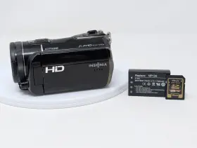 Ns-dv111080f Insignia Digital Camcorder -full 1080p Hd 12x Zoom 16gb Sdhc