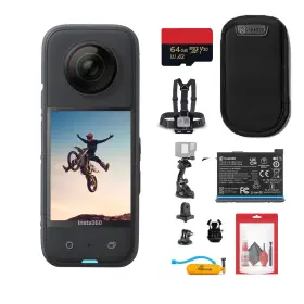 48mp Insta360 094148622248 X3 - Waterproof 360 Action Camera With 1/2 Inch Sensors 5.7k Video 72m