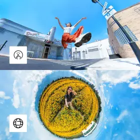 Insta360 842126101700 One X2 360 Degree Waterproof Action Camera 5.7k Stabilization Touch Sc #2
