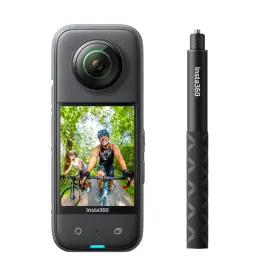 Insta360 842126105425 X3 Selfie Stick Kit - 360 Action Camera With 5.7k Active Hdr Video 4k Si