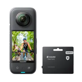 48mp Insta360 842126105500 X3 Care Card Kit - Waterproof 360 Action Camera With 1/2 Inch Sensors 5.7k