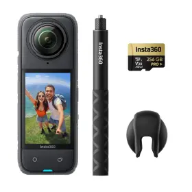 Insta360 842126107993 X4 Get-set Bundle - 8k Waterproof 360 Action Camera 4k Wide-angle Video Inv