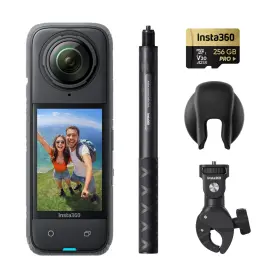 Insta360 842126108037 X4 Motorcycle Bundle- 8k Waterproof 360 Action Camera 4k Wide-angle Video I
