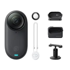 Insta360 842126108563 Go 3s - 64 Gb Black 4k Tiny Portable Vlogging Camera Hands-free Povs Mount