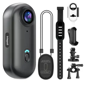 Intepoll 763958288738 4k Mini Action Camera 128gb Thumb Pov Portable Body Cam Wearable Video Record