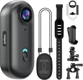 Bs-bc-gh88 Intepoll 4k Mini Wifi Action Camera 128gb Thumb Pov Portable Body Cam Wearable Video Rec