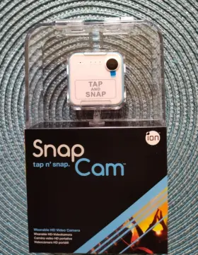 1049ion Ion Camera Tap And Snap Wearable Hd With Wi-fi Bluetooth White