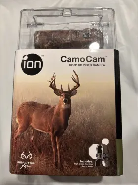 Ion 811233021508 Camocam Realtree Xtra 1080p Hd Video Camera With Mount New